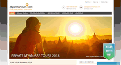 Desktop Screenshot of myanmartours.com